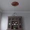 Ekena Millwork Baltimore PVC Ceiling Medallion (Canopies up to 7 3/4"), 22"OD x 3 1/2"ID x 1"P, Bright Coat Copper CMP22BABCO - alternate 6